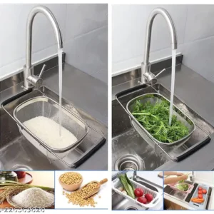 ADJUSTABLE OVER THE SINK STRAINER BASKET