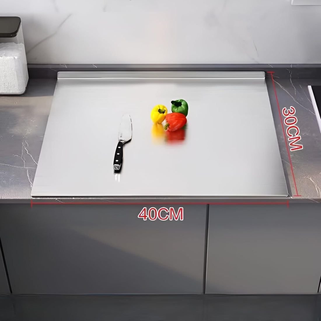 Stainless Steel Chopping Board Thickened Antibacterial and Mildew-proof Cutting Board Kitchen Accessories Big Size