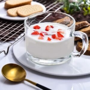 Glass Tea Cups Set of 6 Artisan