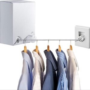 Rope Wall Mounted Drying String Retractable Clothesline Heavy Duty Rope 4.2M