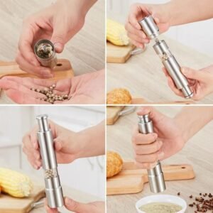 pepper grinder Hand Crusher Muller for Spices Seasoning & Herbs thumb Press Manual Stainless steel and Multi Functional, Kitchen Tools