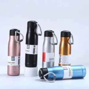 Vacuum Insulated Water Bottle & Vacuum Flask - 550ml,10 Hours Hot/30 Hours Cold,Double Walled 18/8 Stainless Steel for Kids, Sport