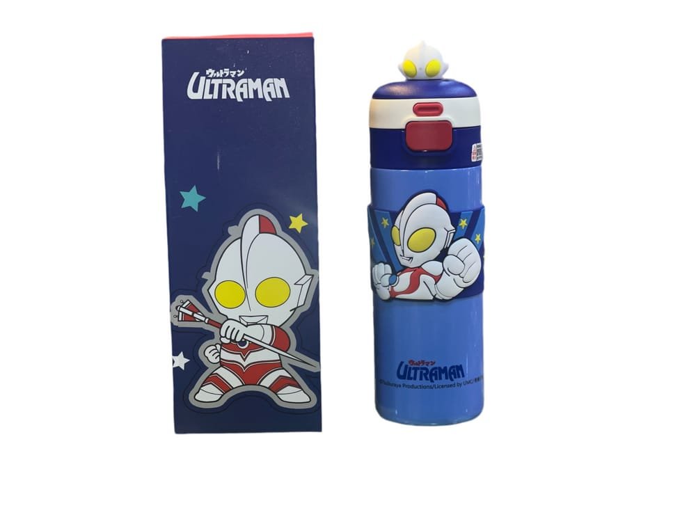 Cartoon-Themed 316 Steel Water Bottles - Mickey Mouse, Ultraman, Chibi Maruko & More | Double Lid (Straw & Sip)