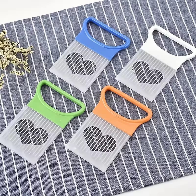 Onion Slicer Holder - Stainless Steel Onion Holder for Slicing - Tomato Slicer Vegetable Chopper Tool for Lemon Avocado, Food Slicer Assistant Tool for Fruit, Meat Tenderizer, Food Slicing Guide