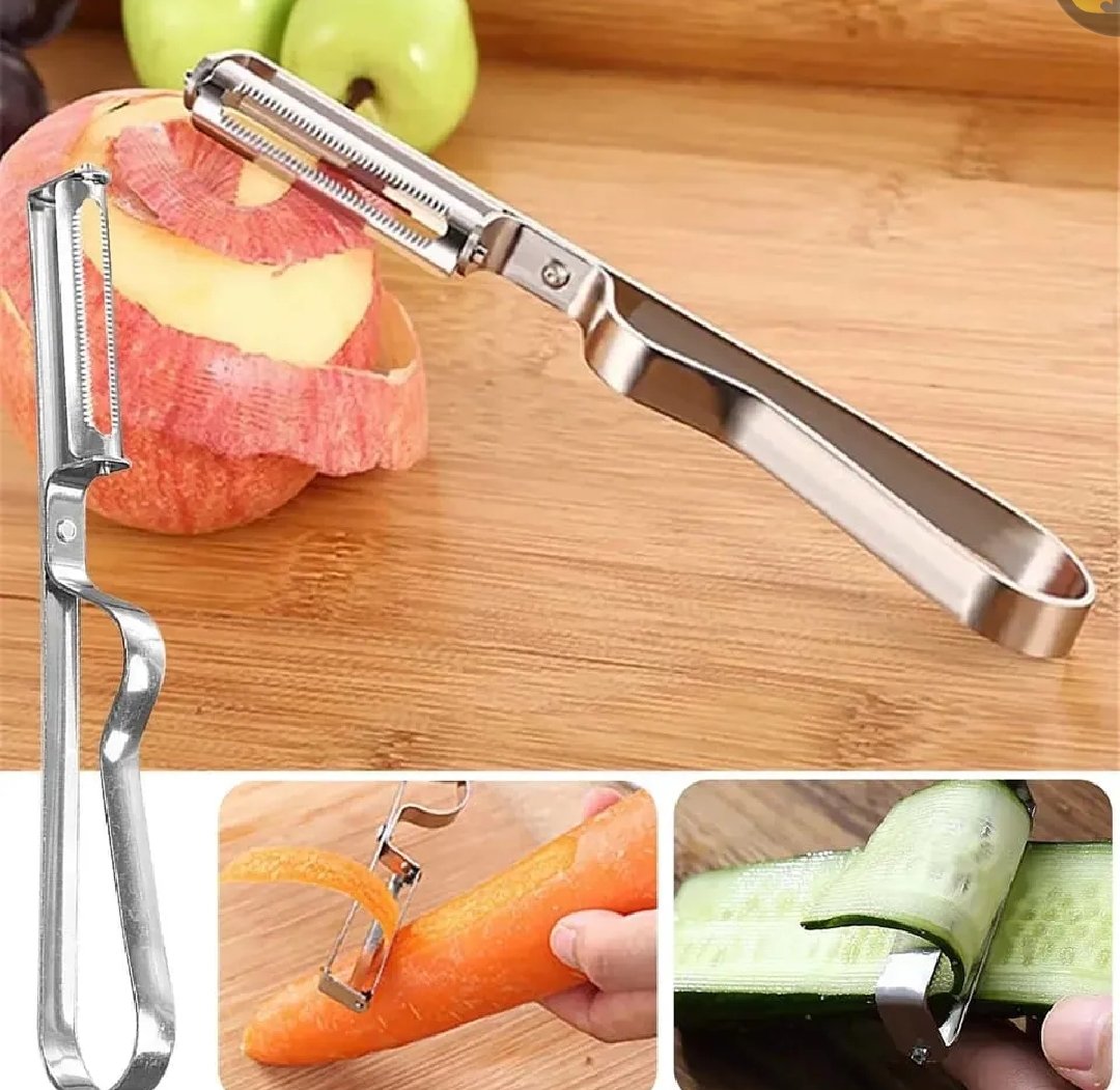 PeelerGrater Cutter Slicer Double Planing Stainless Steel Serrated Blades Julie Julian Piller for Potato Carrot Cucumber Apple Melon Vegetables & Fruits Multi-functional Cooking Tool Gadget for Kitchen Accessories
