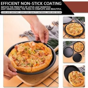 Pizza Pan Molds Non Stick High Quality Baking Pans Available in 3 Sizes