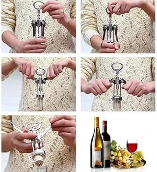 SHENGYA TOP CHOICE STAINLESS STEEL CORK SCREW AND BOTTLE OPENER