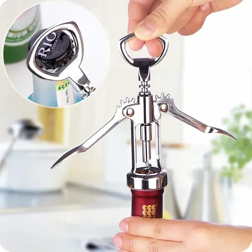 SHENGYA TOP CHOICE STAINLESS STEEL CORK SCREW AND BOTTLE OPENER