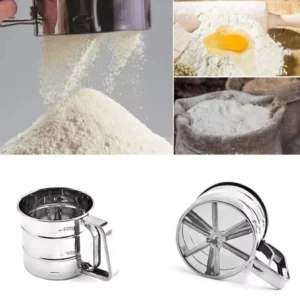 Stainless Steel Cup Bakeware Shaker Powder Flour Sieve Cup CANECA