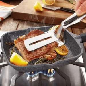 Stainless Steel Flipping & Frying Tong Handy Barbecue/Fish/Frying/Serving/Baking Clips