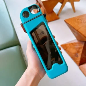 350ml Plastic Water Bottle With Pop Up Straw & Lock