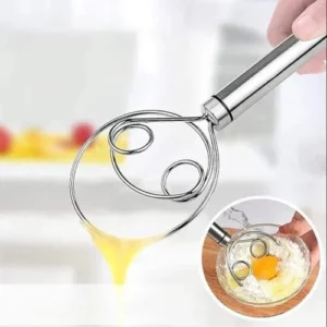 Stainless Steel Dough Flour Whisk